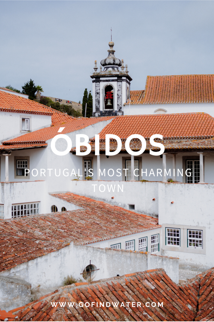 pinterest share image of obidos