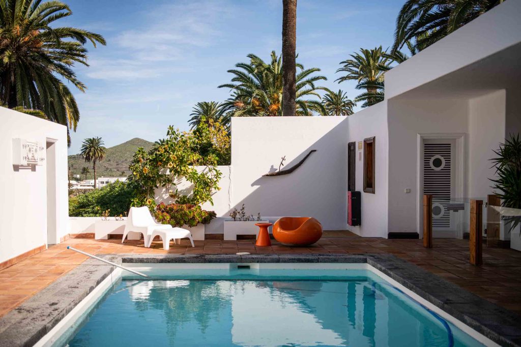 pool of cesar manrique's private home in lanzarote