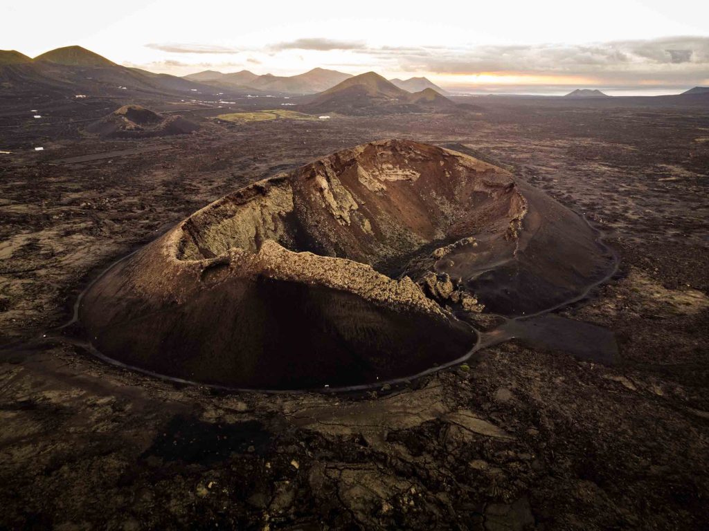 volcano el cuervo from above with dji mini 2